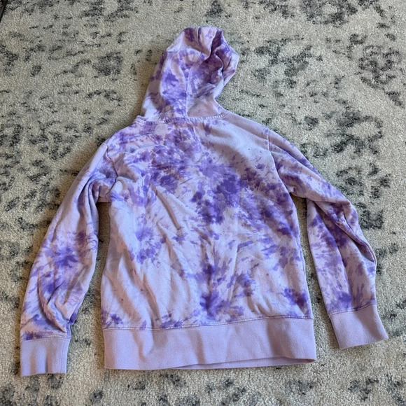 Champion Girl's Tie Dye Pull Over Hoodie | Purple |Size Large (10/12) - Picture 4 of 4